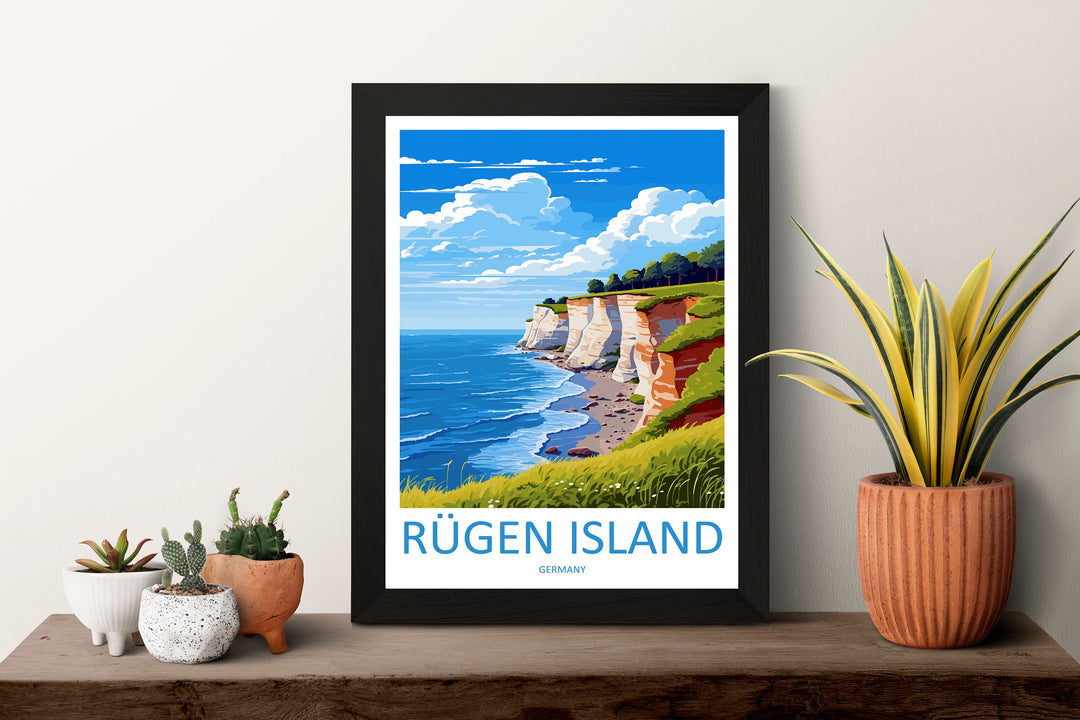 Rugen Island Travel Print Wall Art Rugen Island Wall Hanging Home Décor Rugen Island Gift Art Lovers Germany Art Lover Gift Rugen Island Art