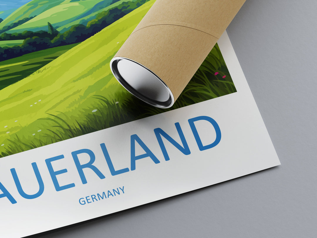 Sauerland Travel Print Sauerland Home Décor Germany Art Print Germany Sauerland Wall Print For Sauerland Gift For Germany Wall