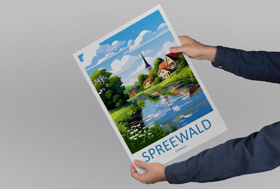 Spreewald Travel Print Spreewald Home Décor Germany Art Print Germany Spreewald Wall Print For Spreewald Gift For Germany Wall
