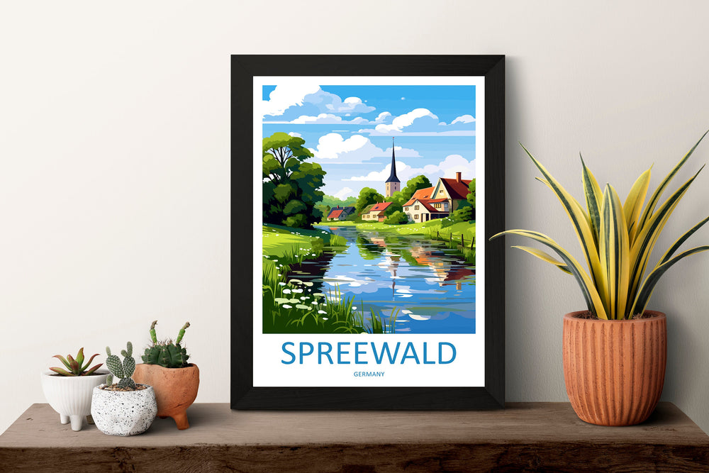 Spreewald Travel Print Spreewald Home Décor Germany Art Print Germany Spreewald Wall Print For Spreewald Gift For Germany Wall