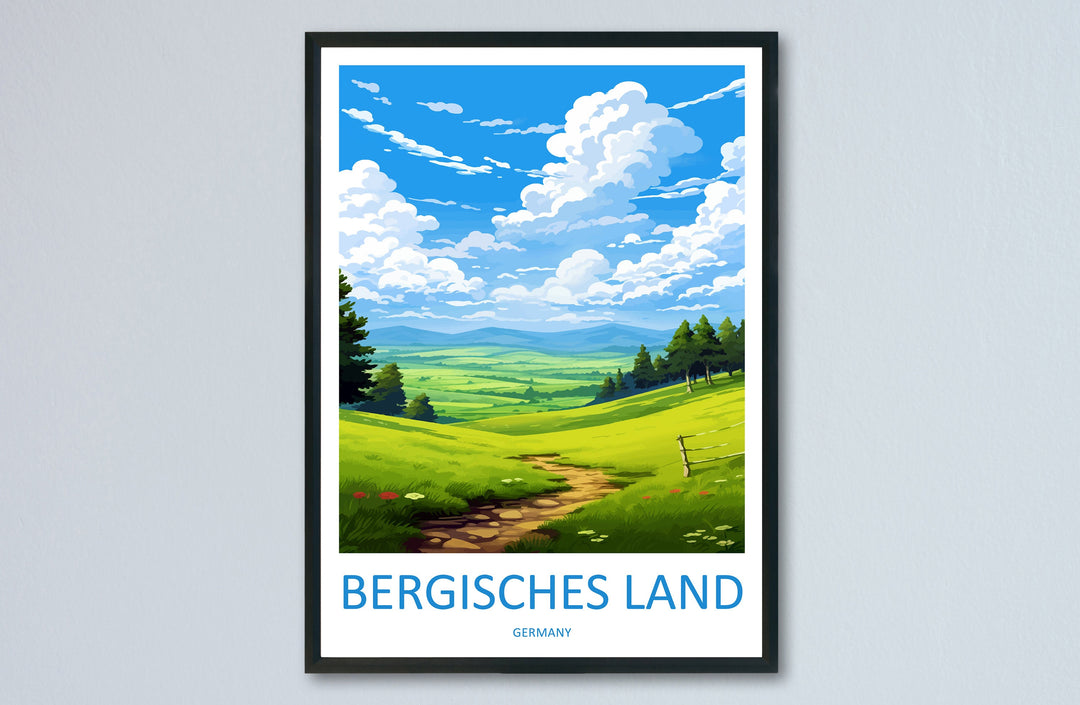 Bergisches Land Travel Print Bergisches Land Home Décor Germany Art Print Germany Bergisches Land Wall Print For Bergisches Land Gift
