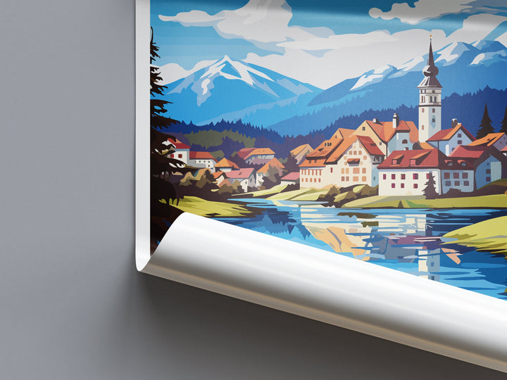 Füssen Travel Print Füssen Home Décor Germany Art Print Germany Füssen Wall Print For Füssen Gift