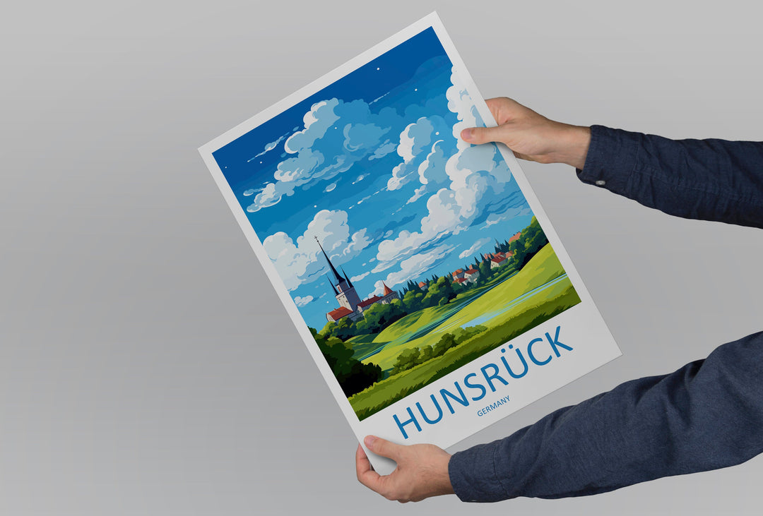 Hunsrück Travel Print Hunsrück Home Décor Germany Art Print Germany Hunsrück Wall Print For Hunsrück Gift