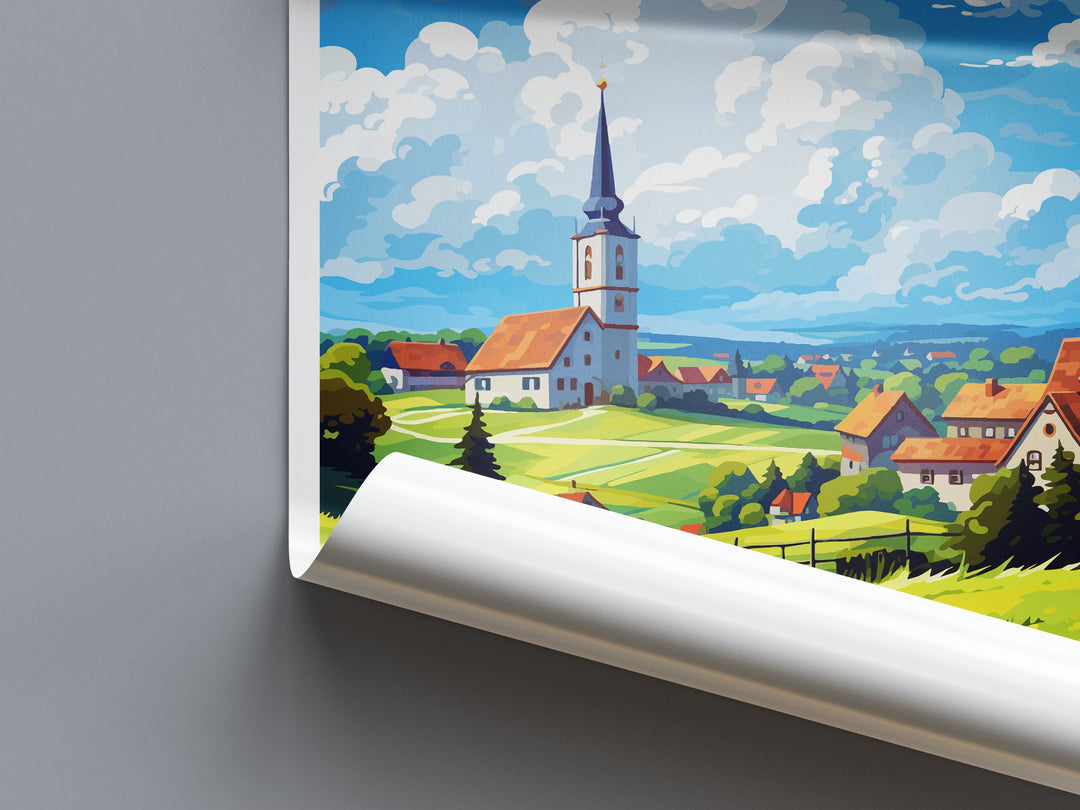 Odenwald Travel Print Odenwald Home Décor Germany Art Print Germany Odenwald Wall Print Gift For Germany Fans