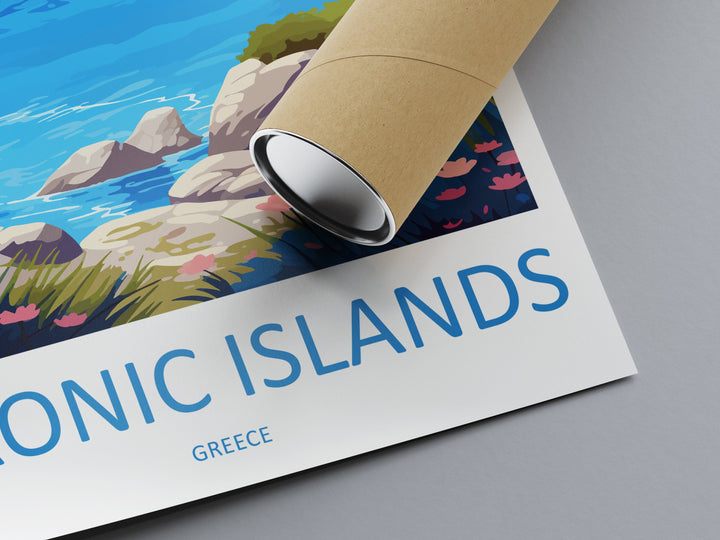 Saronic Islands Travel Print Wall Art Saronic Islands Greece Wall Hanging Home Decor Saronic Islands Gift Art Lovers Wall Art Print Greece