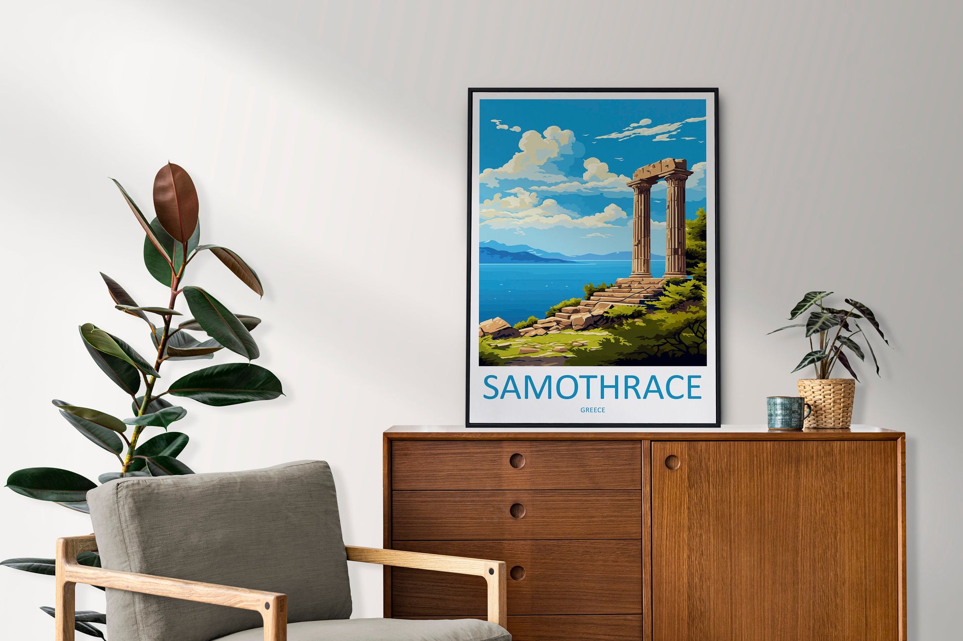 Samothrace Travel Print Wall Art Samothrace Wall Hanging Home Decor Samothrace Gift Art Lovers Wall Art Print Samothrace Wall Samothrace
