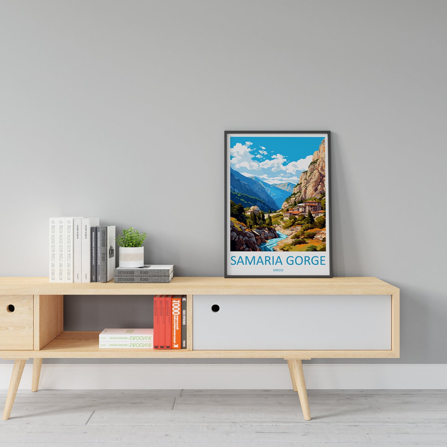 Samaria Gorge Travel Print Wall Art Samaria Gorge Wall Hanging Home Decor Samaria Gorge Gift Art Lovers Wall Art Print Samaria Gorge Art