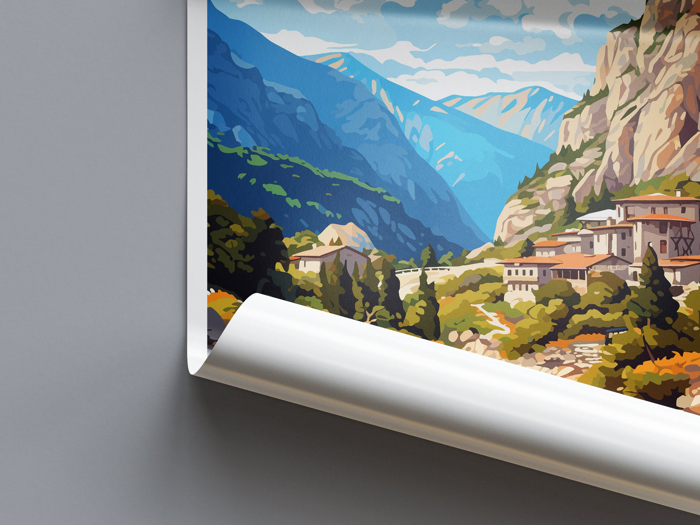 Samaria Gorge Travel Print Wall Art Samaria Gorge Wall Hanging Home Decor Samaria Gorge Gift Art Lovers Wall Art Print Samaria Gorge Art