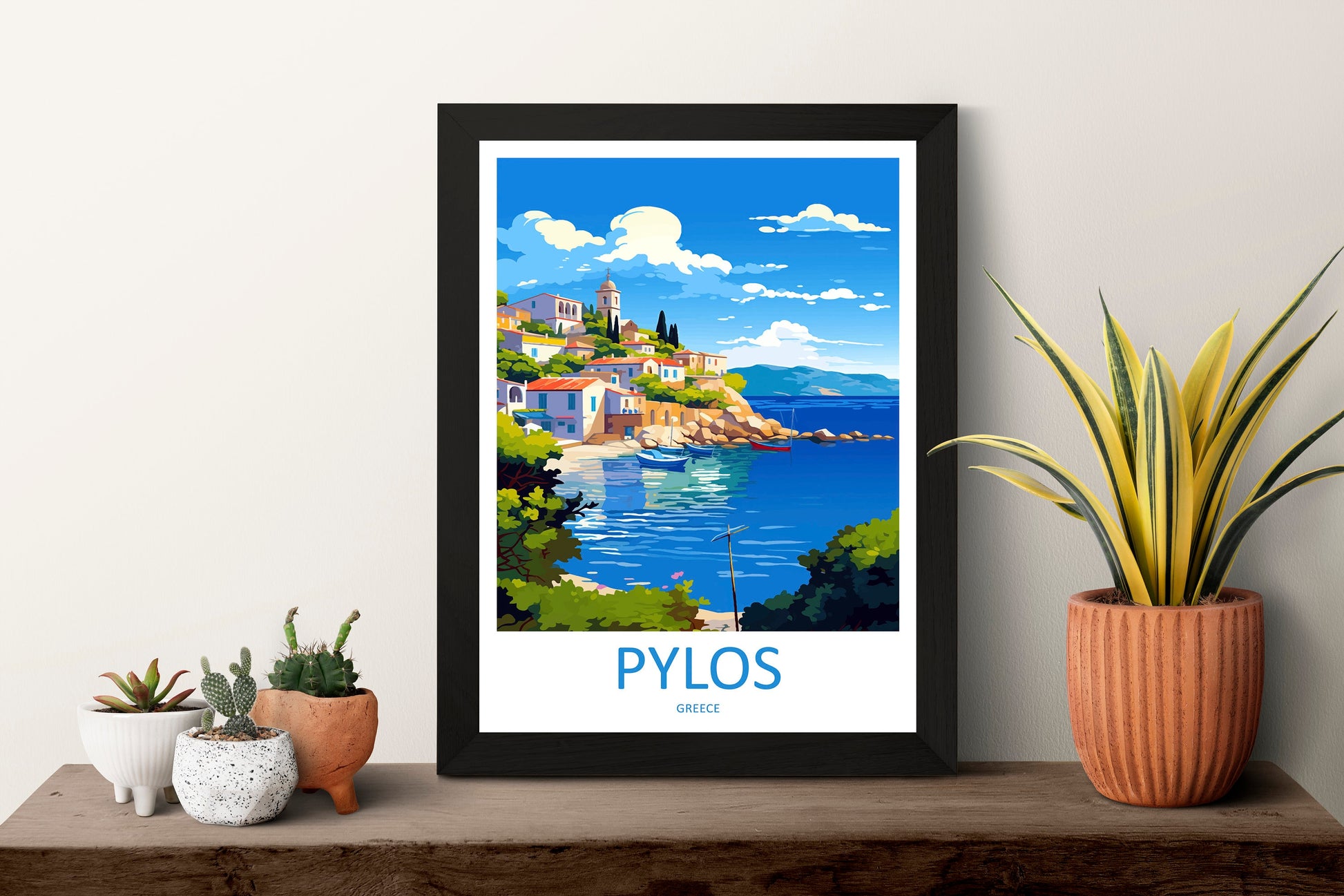 Pylos Travel Print Wall Art Pylos Wall Hanging Home Decoration Pylos Gift Art Lovers Wall Art Print Pylos Print