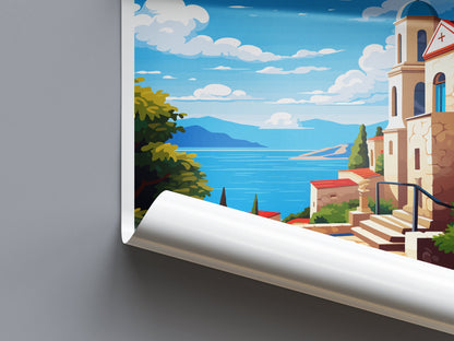 Preveza Travel Print Wall Art Preveza Wall Hanging Home Decoration Preveza Gift Art Lovers Wall Art Print Preveza Print