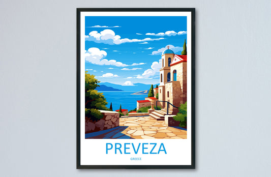 Preveza Travel Print Wall Art Preveza Wall Hanging Home Decoration Preveza Gift Art Lovers Wall Art Print Preveza Print