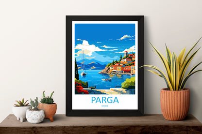 Parga Travel Print Wall Art Parga Greece Wall Hanging Home Decoration Parga Gift Art Lovers Wall Art Print Parga Greece Wall Art