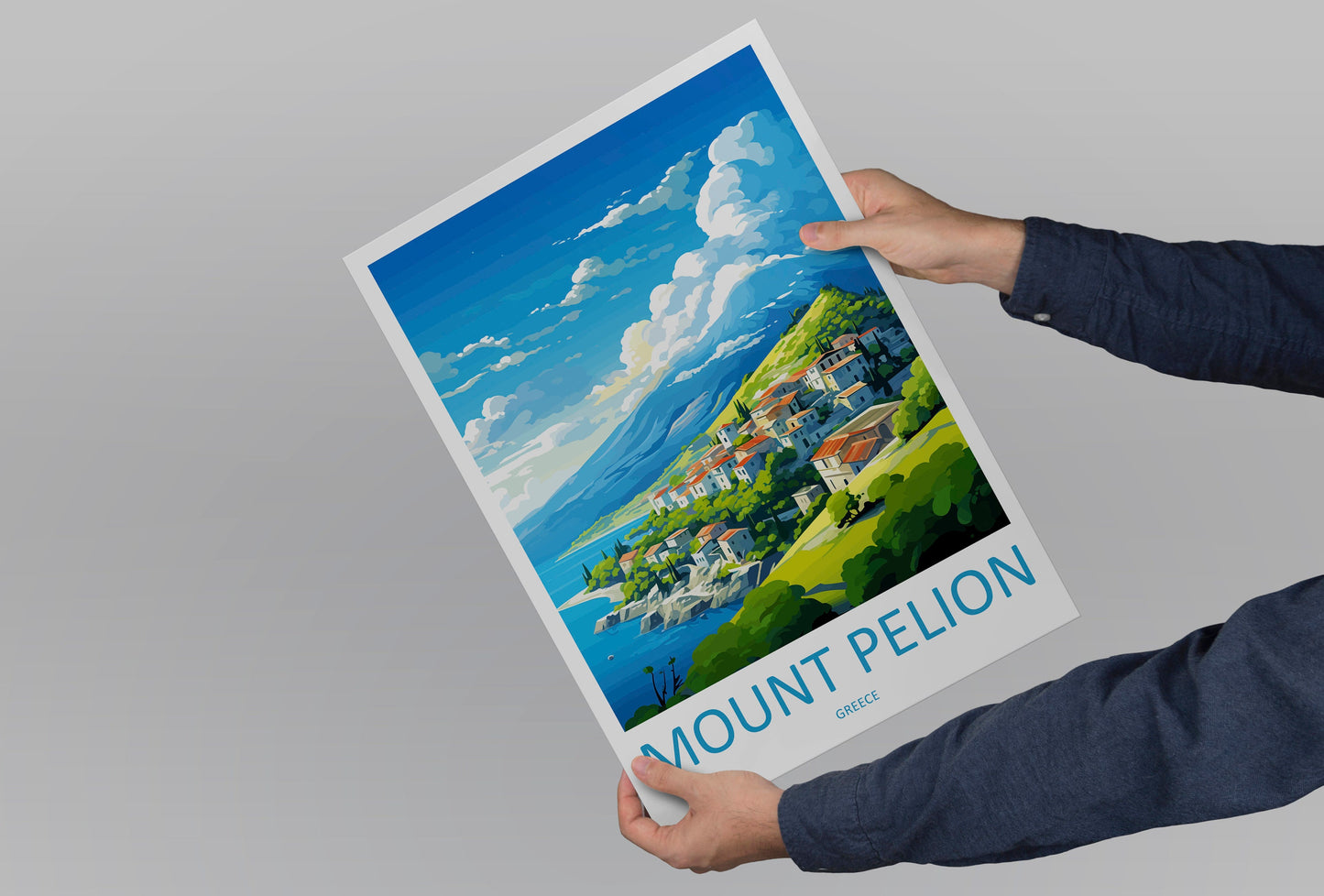 Mount Pelion Travel Print Wall Art Pelion Greece Wall Hanging Home Decoration PelionGift Art Lovers Wall Art Print Pelion Greece Wall Art