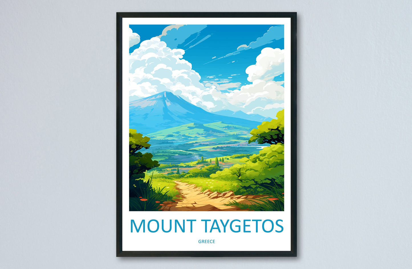 Mount Taygetos Travel Print Wall Art Mount Taygetos Wall Hanging Home Decor Mount Taygetos Gift Art Lovers Wall Art Print Taygetos Greece