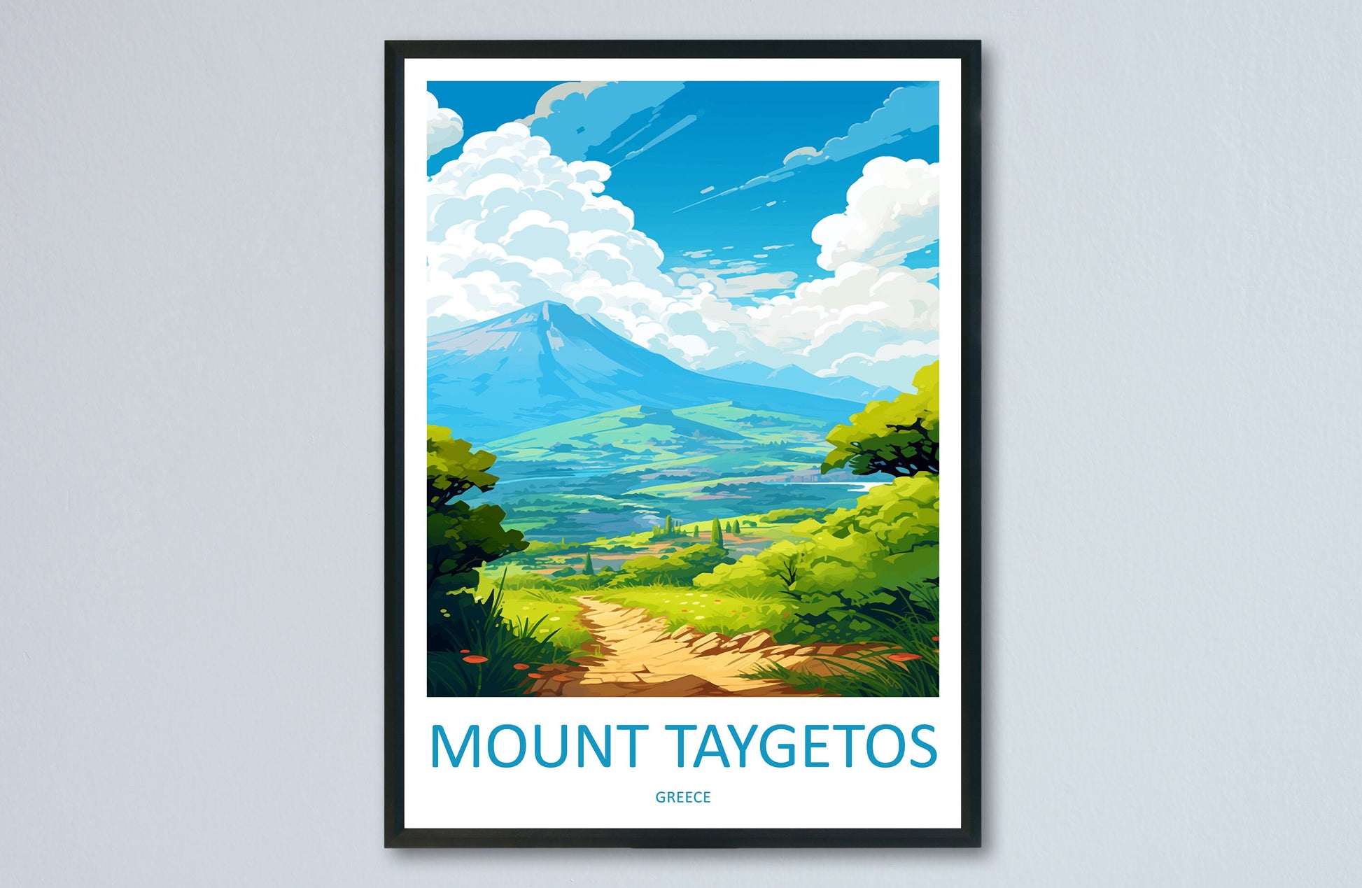 Mount Taygetos Travel Print Wall Art Mount Taygetos Wall Hanging Home Decor Mount Taygetos Gift Art Lovers Wall Art Print Taygetos Greece