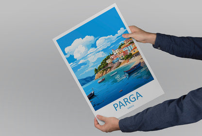 Parga Travel Print Wall Art Parga Greece Wall Hanging Home Decoration Parga Gift Art Lovers Wall Art Print Parga Greece Wall Art
