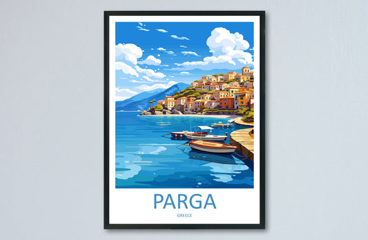 Parga Travel Print Wall Art Parga Greece Wall Hanging Home Decoration Parga Gift Art Lovers Wall Art Print Parga Greece Wall Art