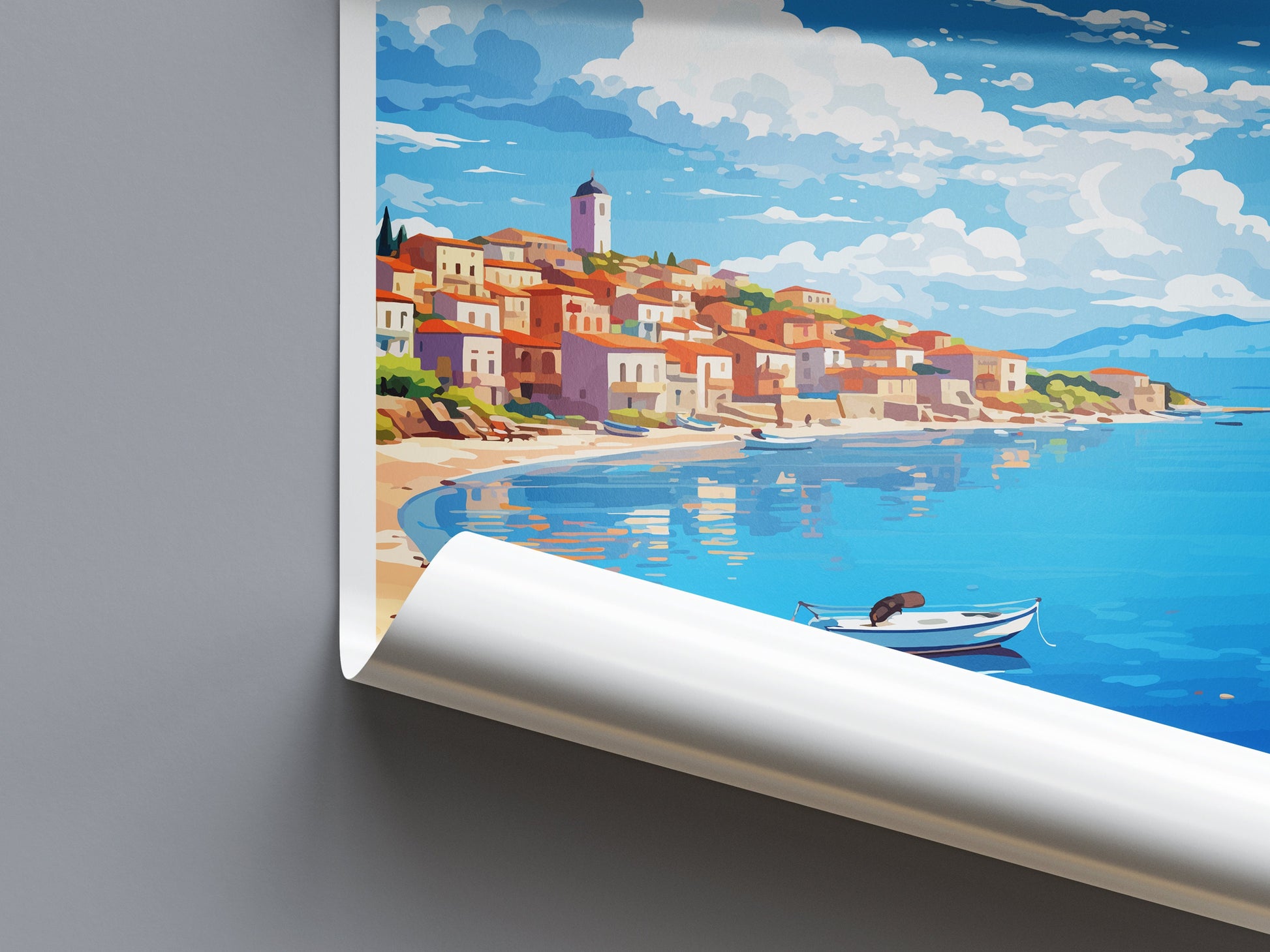 Peloponnese Travel Print Wall Art Peloponnese Wall Hanging Home Decoration Peloponnese Gift Art Lovers Wall Art Print Peloponnese