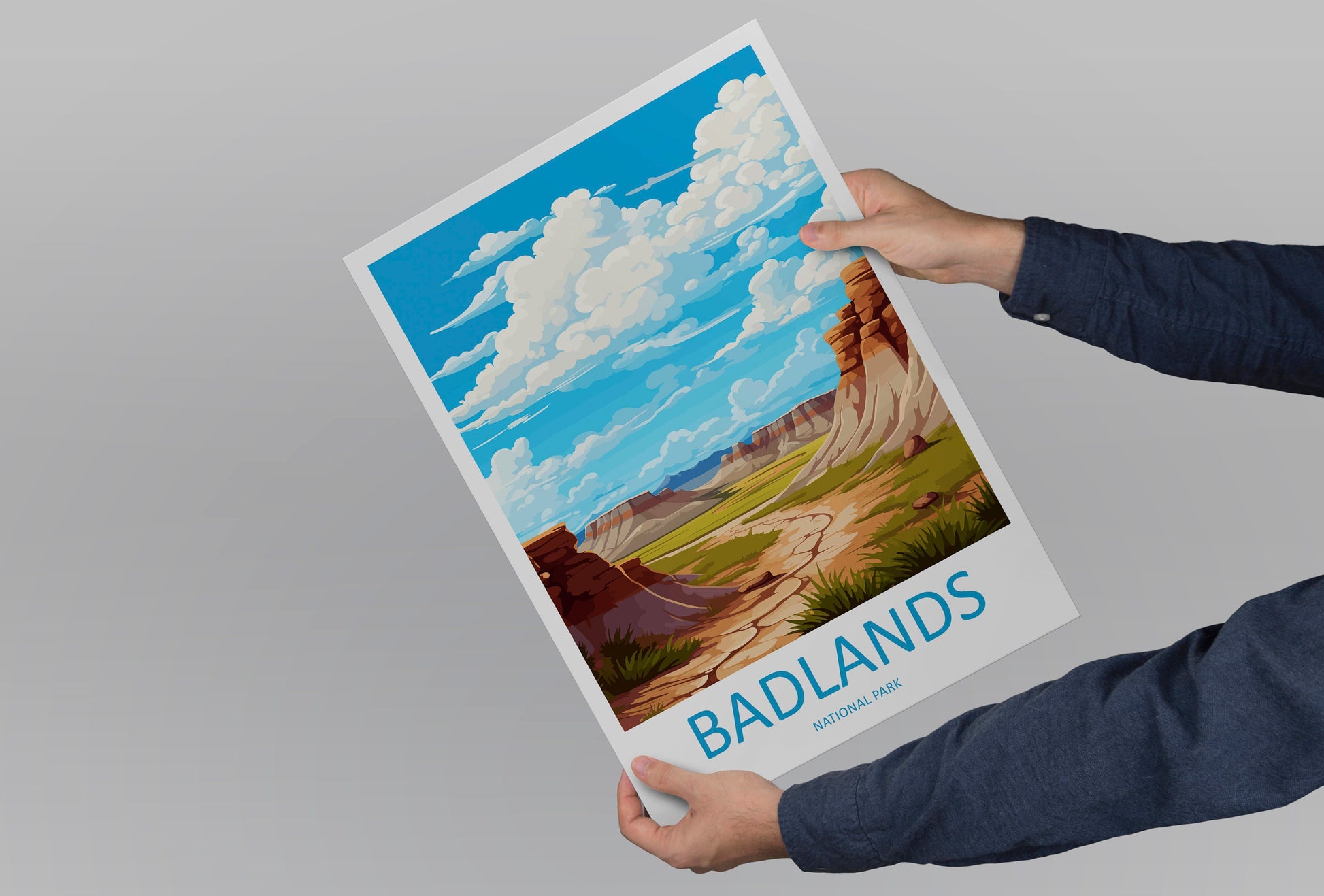 Badlands National Park Travel Print Wall Art Badlands National Park Wall Hanging Home Décor Badlands National Park Gift Art Lovers