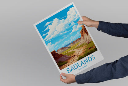Badlands National Park Travel Print Wall Art Badlands National Park Wall Hanging Home Décor Badlands National Park Gift Art Lovers