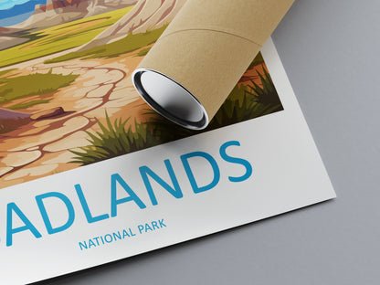 Badlands National Park Travel Print Wall Art Badlands National Park Wall Hanging Home Décor Badlands National Park Gift Art Lovers