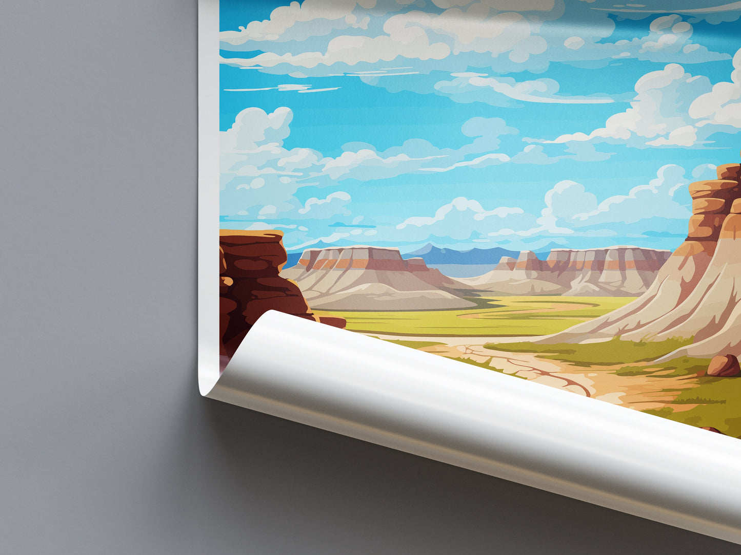 Badlands National Park Travel Print Wall Art Badlands National Park Wall Hanging Home Décor Badlands National Park Gift Art Lovers