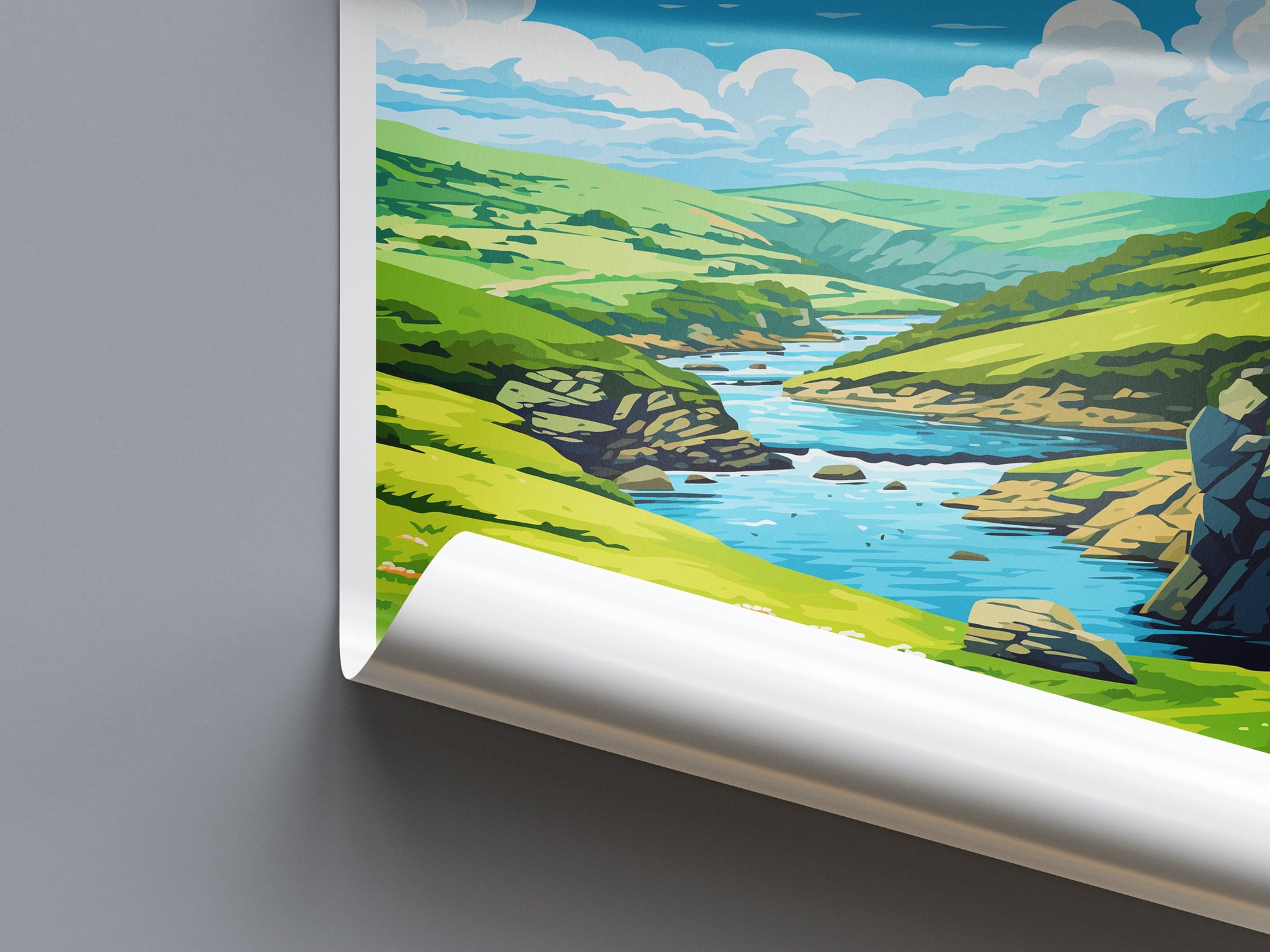 Boscastle Travel Print Wall Art Boscastle Wall Hanging Home Décor Boscastle Gift Art Lovers Cornwall Art Boscastle Gift
