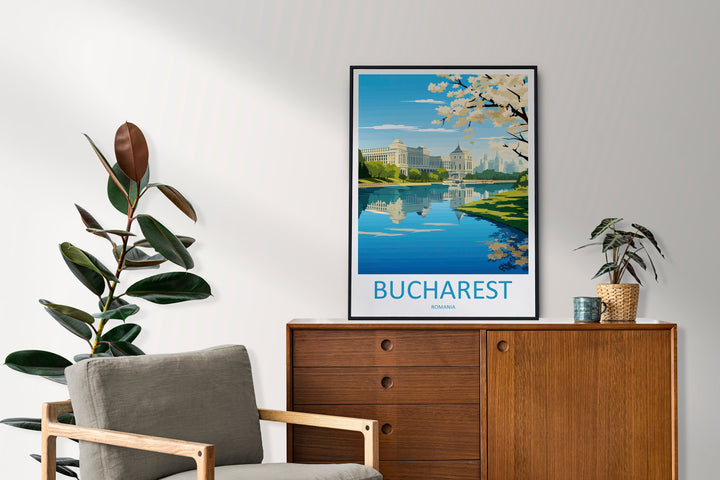 Bucharest Travel Print Bucharest Home Décor Romania Art Print Romania Bucharest Room Print For Bucharest Gift Art Poster Wall Art