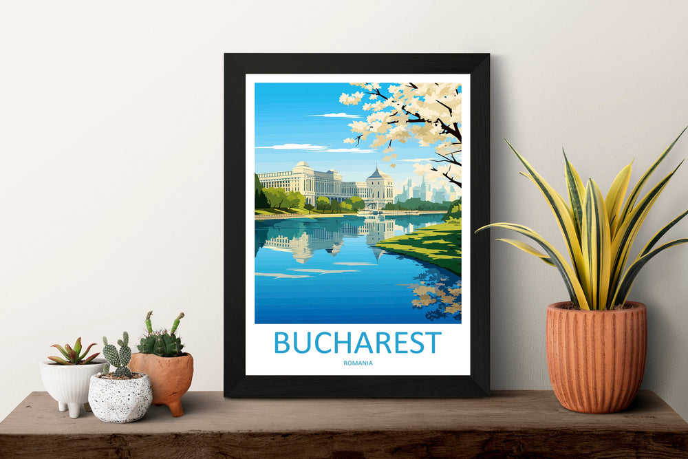 Bucharest Travel Print Bucharest Home Décor Romania Art Print Romania Bucharest Room Print For Bucharest Gift Art Poster Wall Art