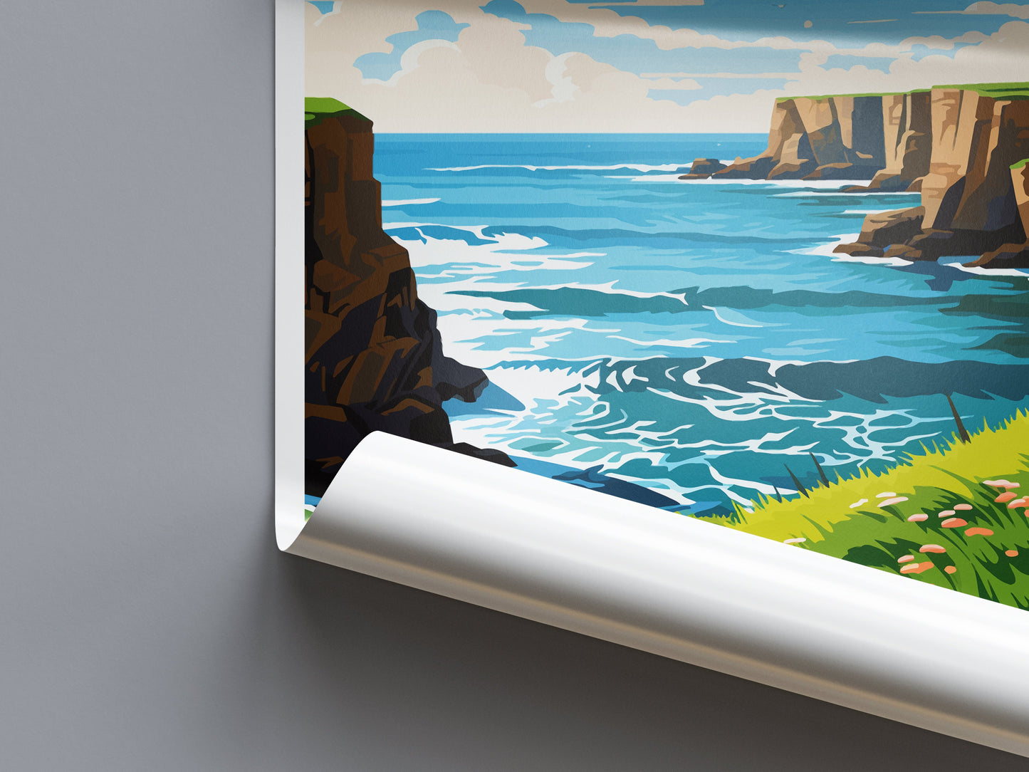 North Coast 500 Print North Coast 500 Home Decor North Coast 500 Art Print North Coast 500 Wall Art Scotland Enthusiast Gift Wall Hanging