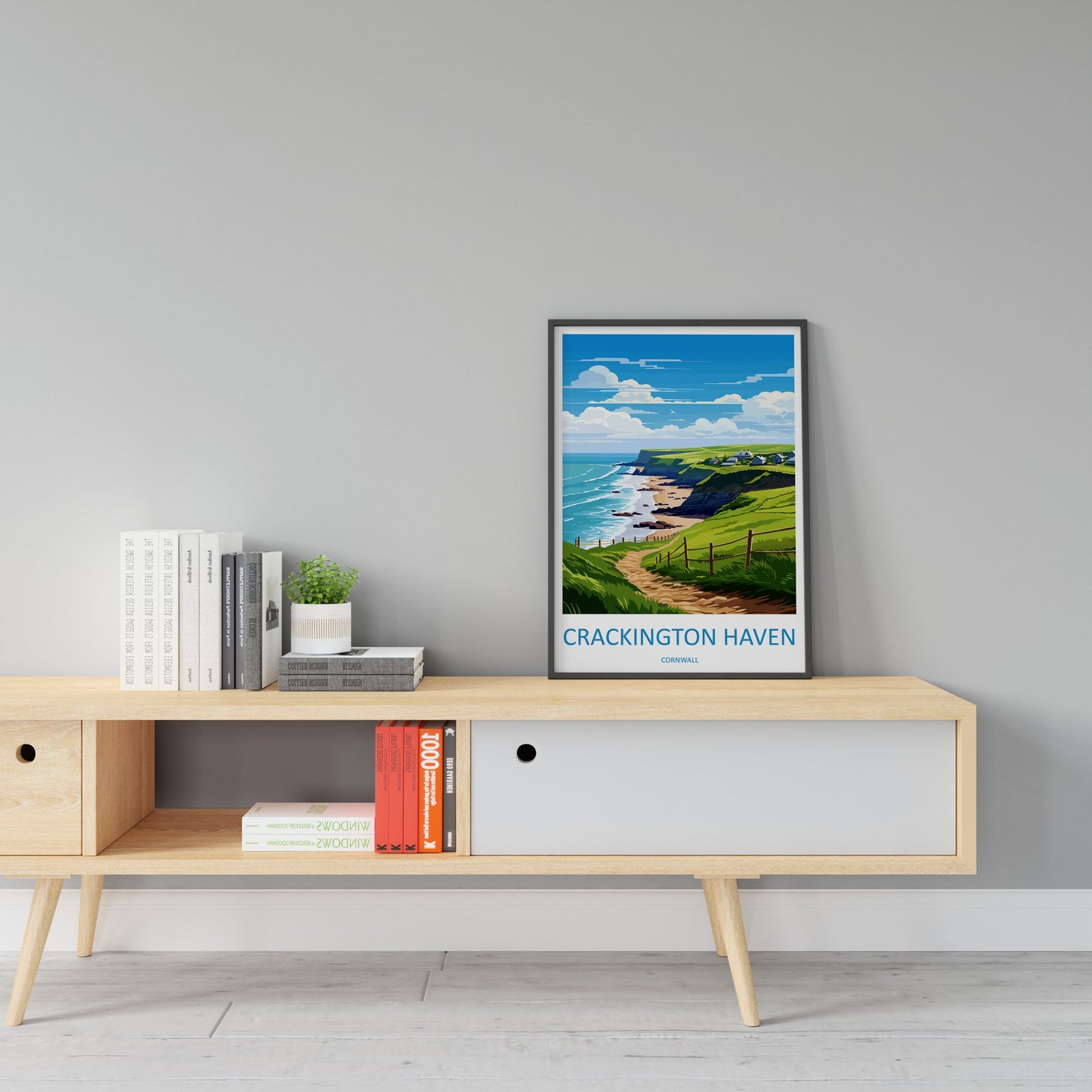 Crackington Haven Travel Print Wall Art Crackington Haven Wall Hanging Home Décor Crackington Haven Gift Art Lovers Cornwall Art Lover Gift