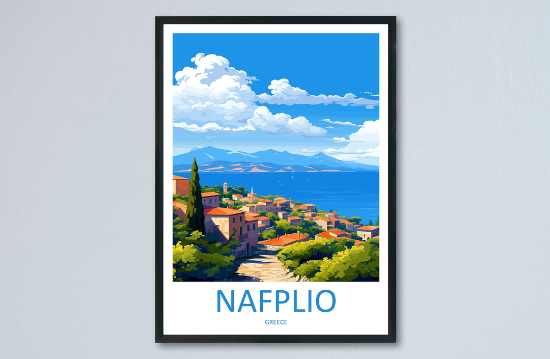 Nafplio Travel Print Wall Art Nafplio Wall Hanging Home Decoration Nafplio Gift Art Lovers Wall Art Print Nafplio Wall Décor Greece Poster