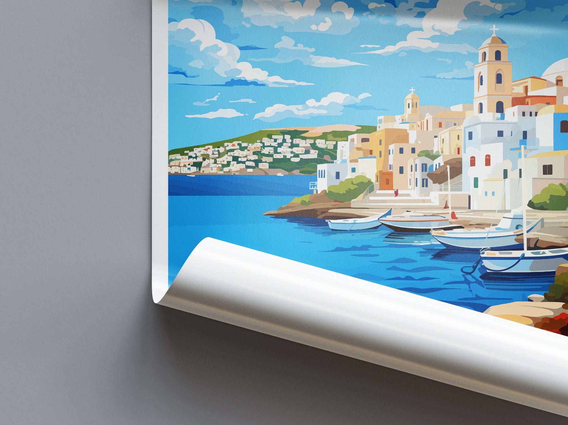 Agios Nikolaos Travel Print Wall Art Agios Nikolaos Greece Wall Hanging Home Decoration Agios Nikolaos Gift Art Lovers Art Agios Nikolaos