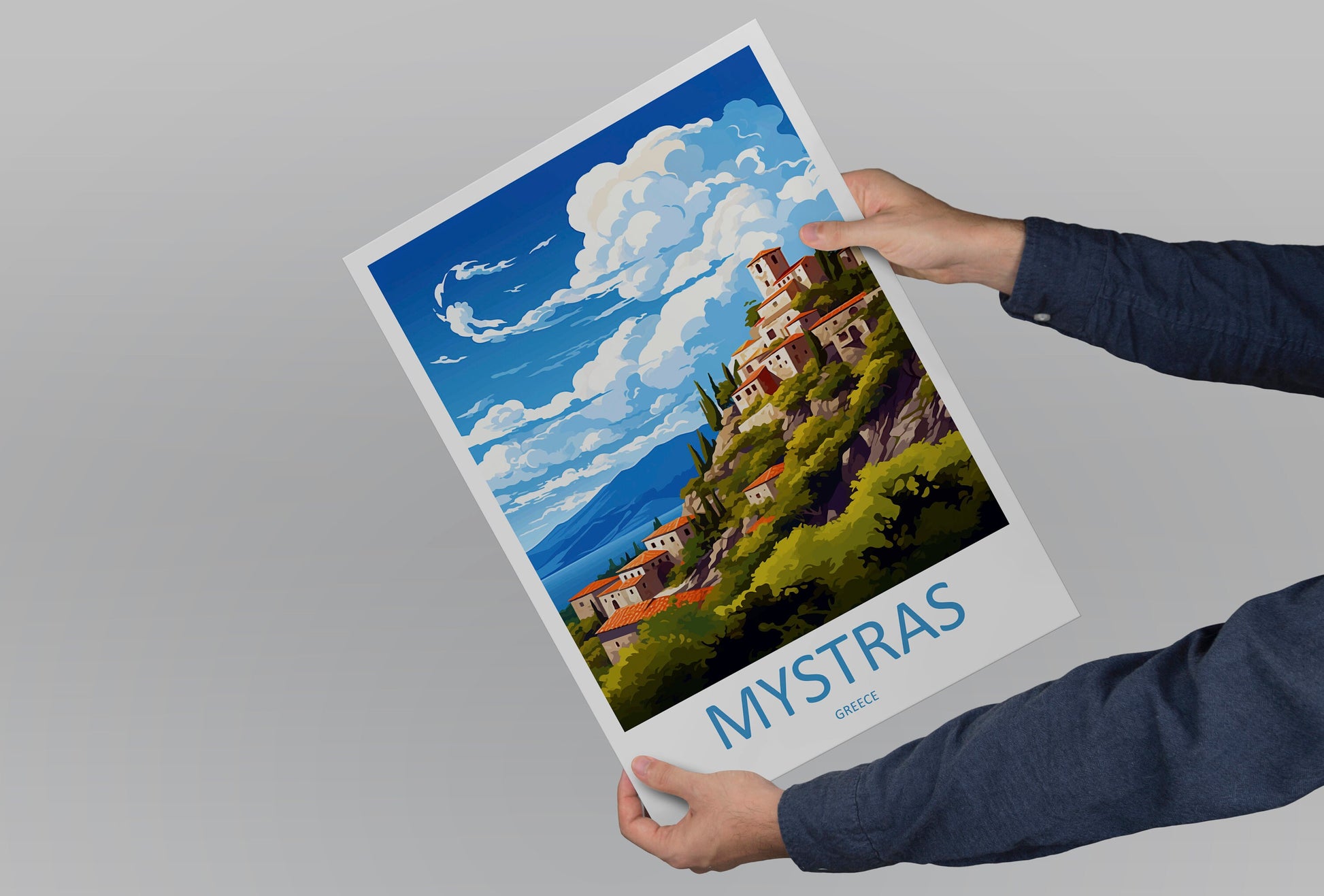 Mystras Travel Print Wall Art Mystras Greece Wall Hanging Home Decoration Mystras Gift Art Lovers Art Mystras
