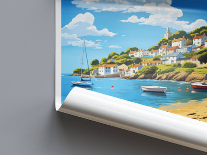 Fowey Travel Print Wall Art Fowey Wall Hanging Home Décor Fowey Gift Art Lovers England Art Lover Gift Fowey Travel Poster