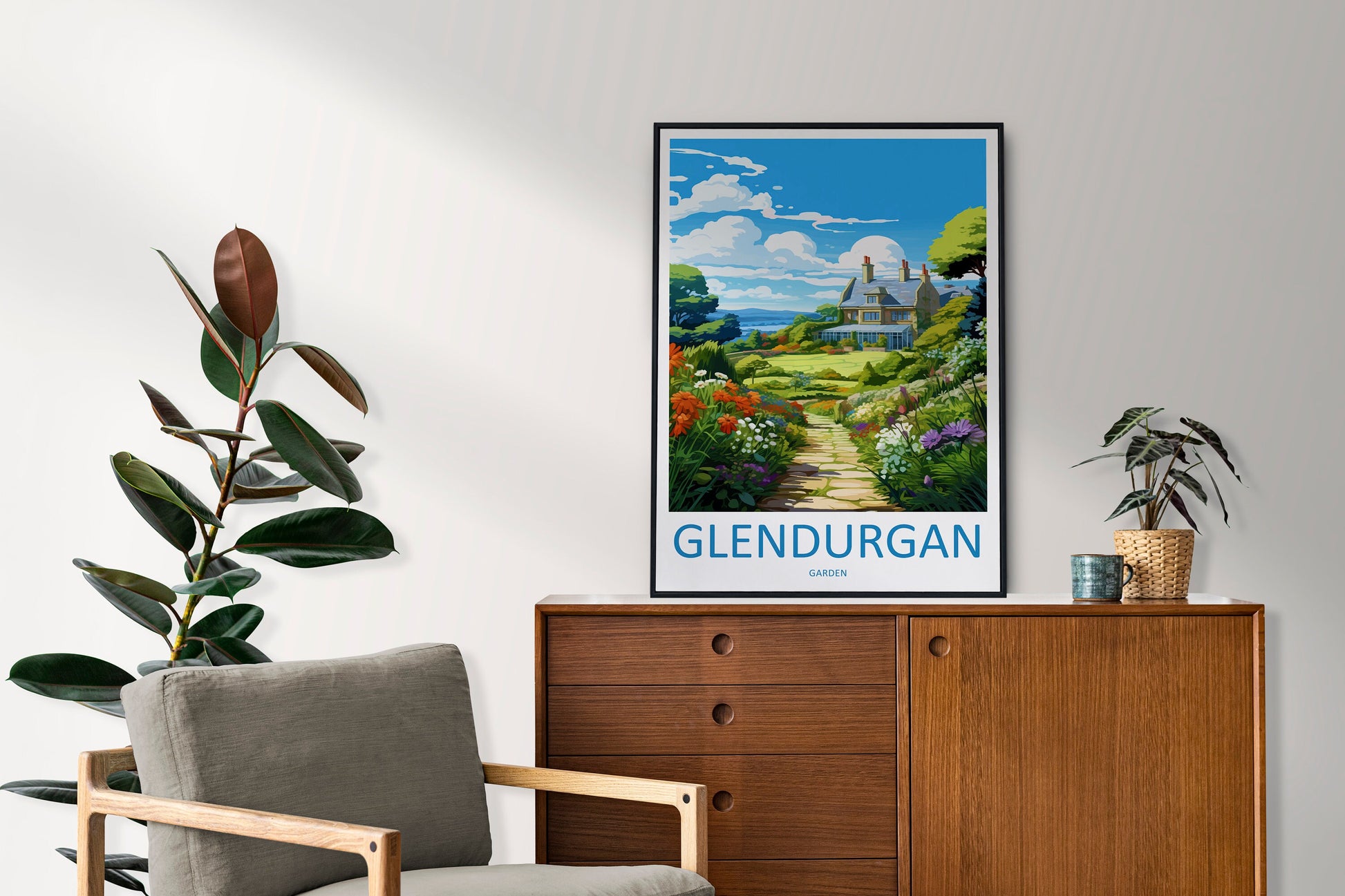 Glendurgan Gardens Travel Print Wall Art Glendurgan Gardens Wall Hanging Home Décor Glendurgan Gardens Gift Art Lovers England Art Lover