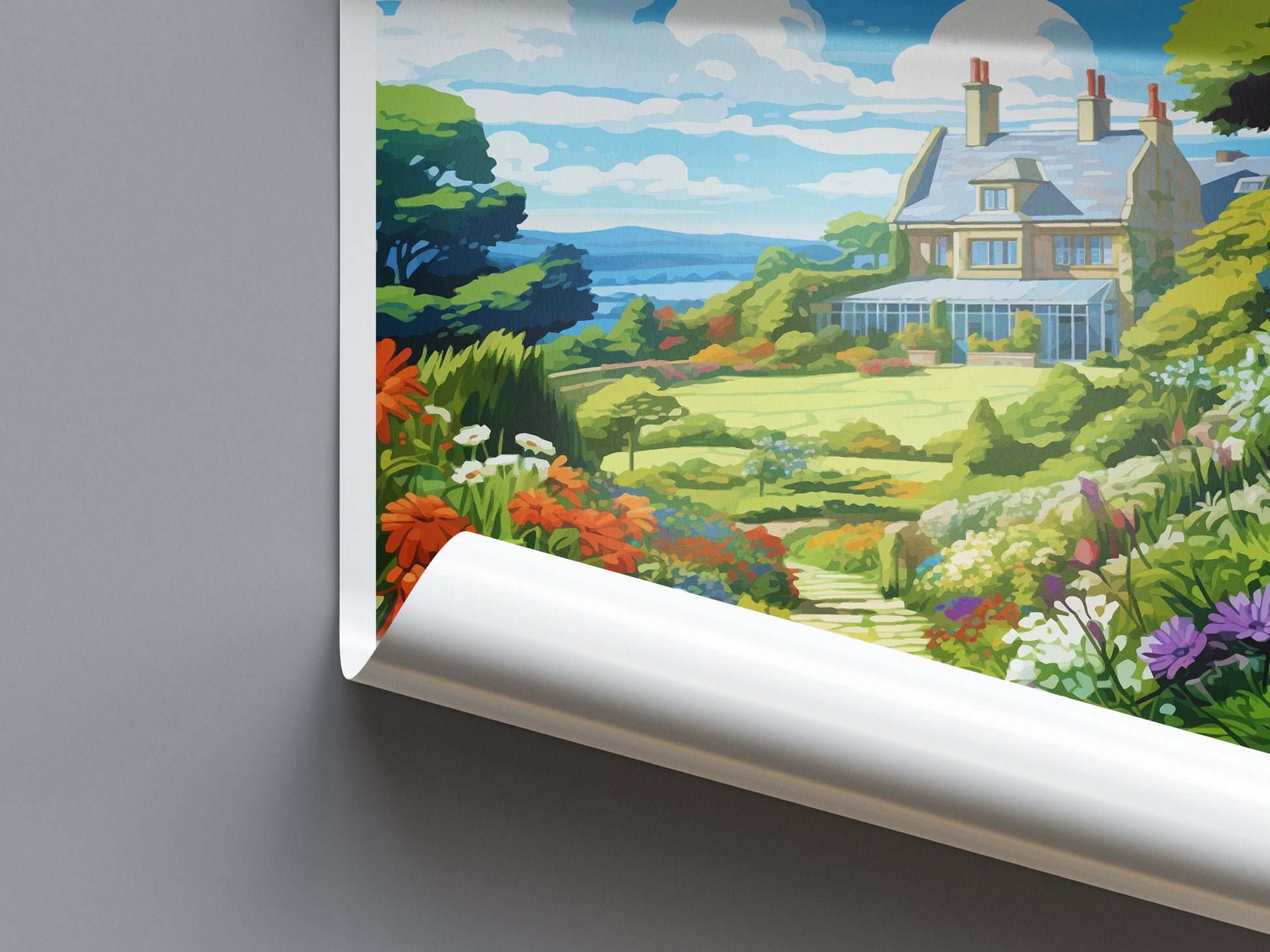 Glendurgan Gardens Travel Print Wall Art Glendurgan Gardens Wall Hanging Home Décor Glendurgan Gardens Gift Art Lovers England Art Lover