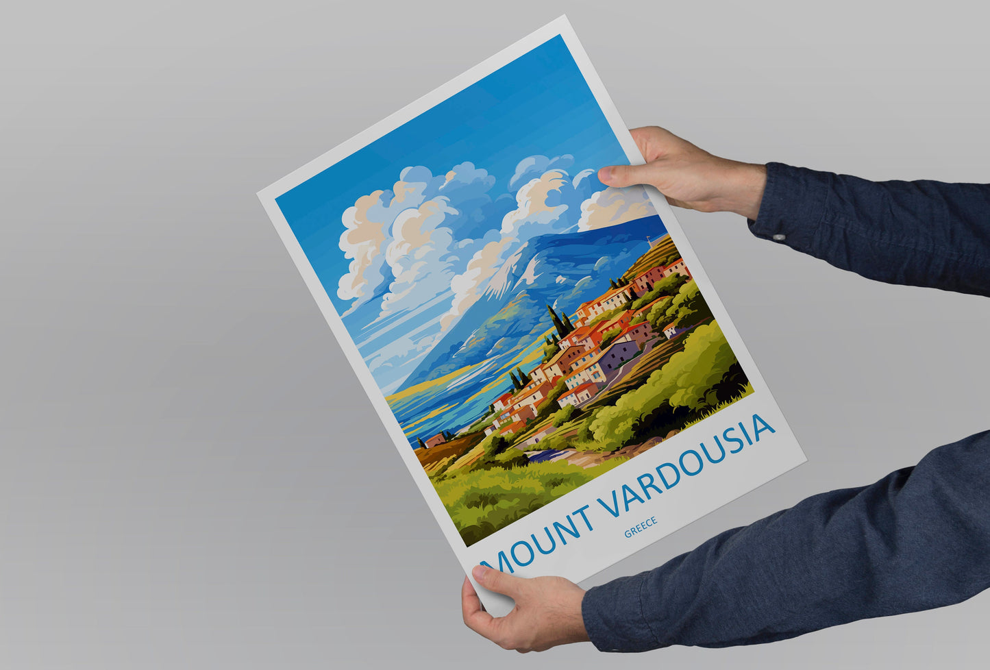 Mount Vardousia Travel Print Wall Art Mount Vardousia Greece Wall Hanging Home Decoration Mount Vardousia Gift Art Lovers Wall Art Print