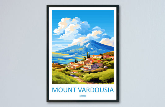Mount Vardousia Travel Print Wall Art Mount Vardousia Greece Wall Hanging Home Decoration Mount Vardousia Gift Art Lovers Wall Art Print