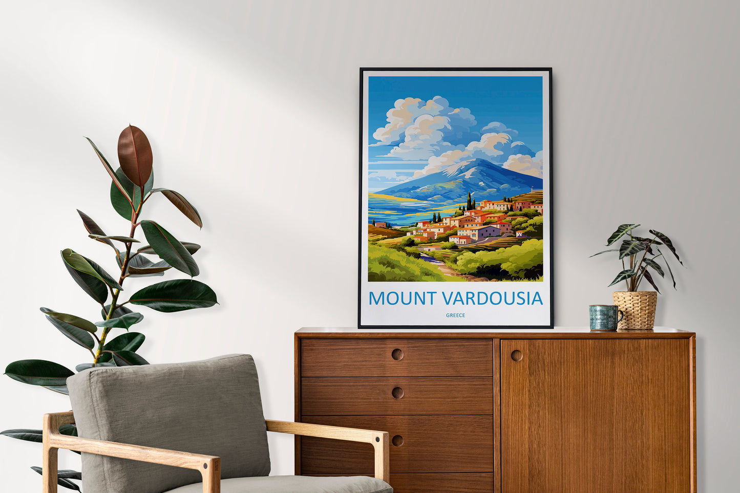 Mount Vardousia Travel Print Wall Art Mount Vardousia Greece Wall Hanging Home Decoration Mount Vardousia Gift Art Lovers Wall Art Print
