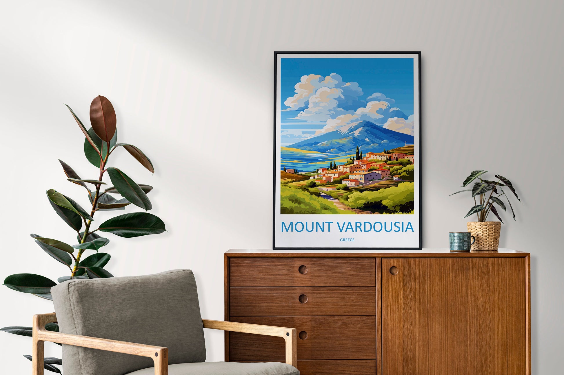 Mount Vardousia Travel Print Wall Art Mount Vardousia Greece Wall Hanging Home Decoration Mount Vardousia Gift Art Lovers Wall Art Print