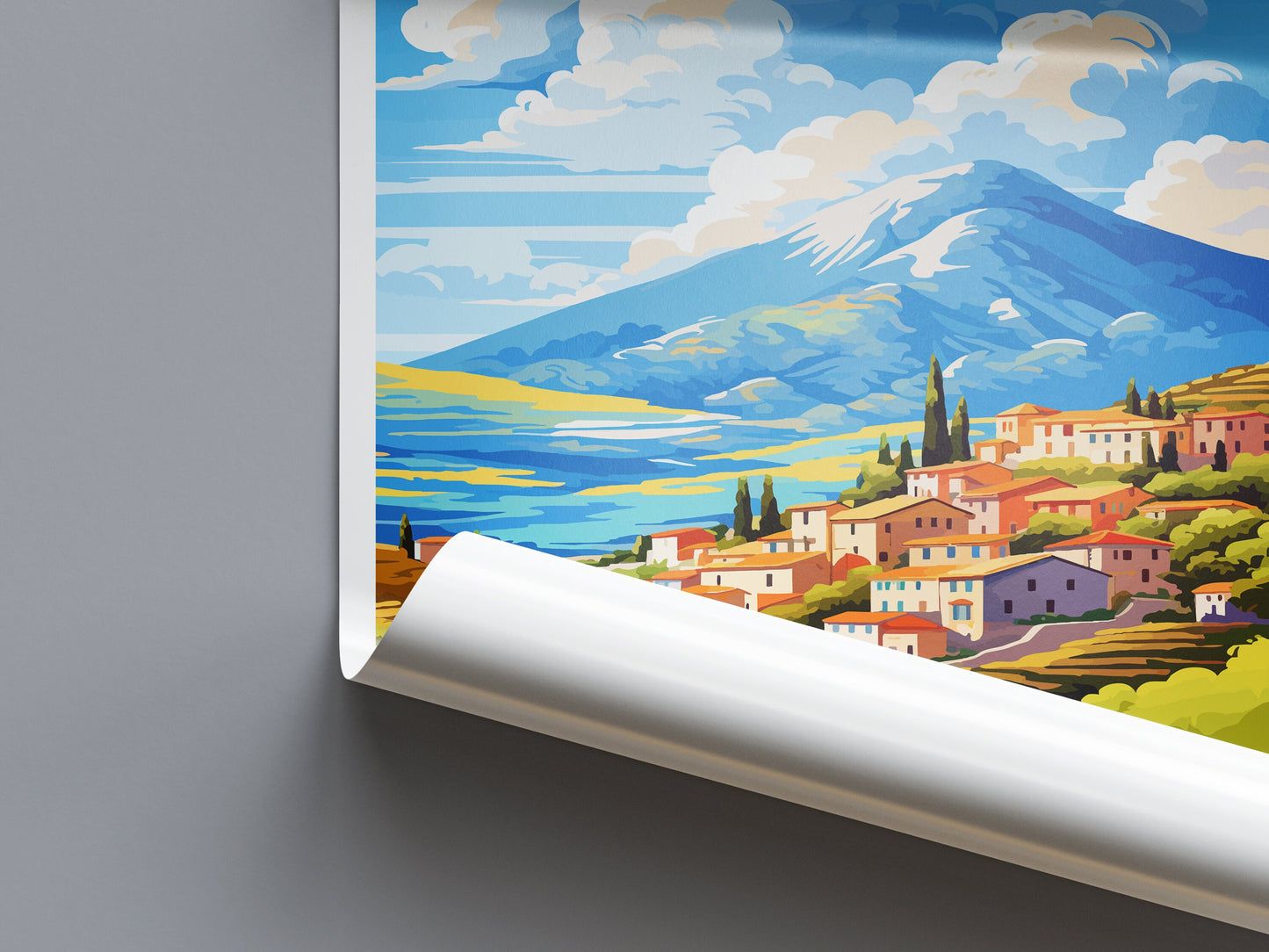 Mount Vardousia Travel Print Wall Art Mount Vardousia Greece Wall Hanging Home Decoration Mount Vardousia Gift Art Lovers Wall Art Print