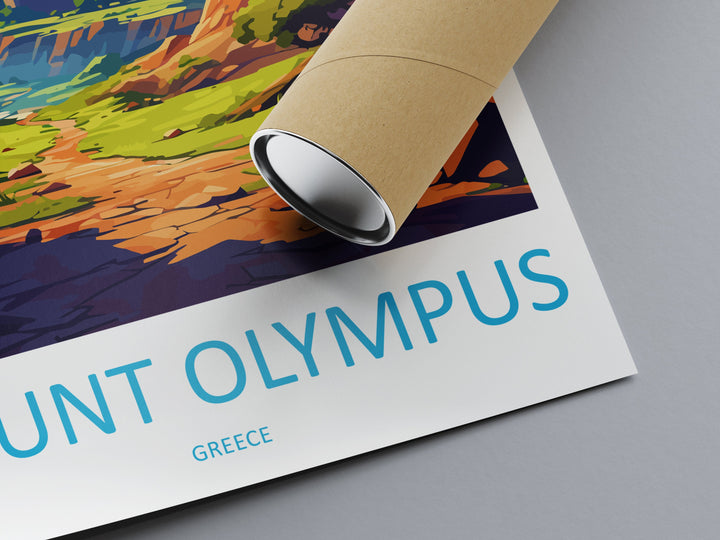 Mount Olympus Travel Print Wall Art Mount Olympus Greece Wall Hanging Home Decoration Mount Olympus Gift Art Lovers Wall Art Print