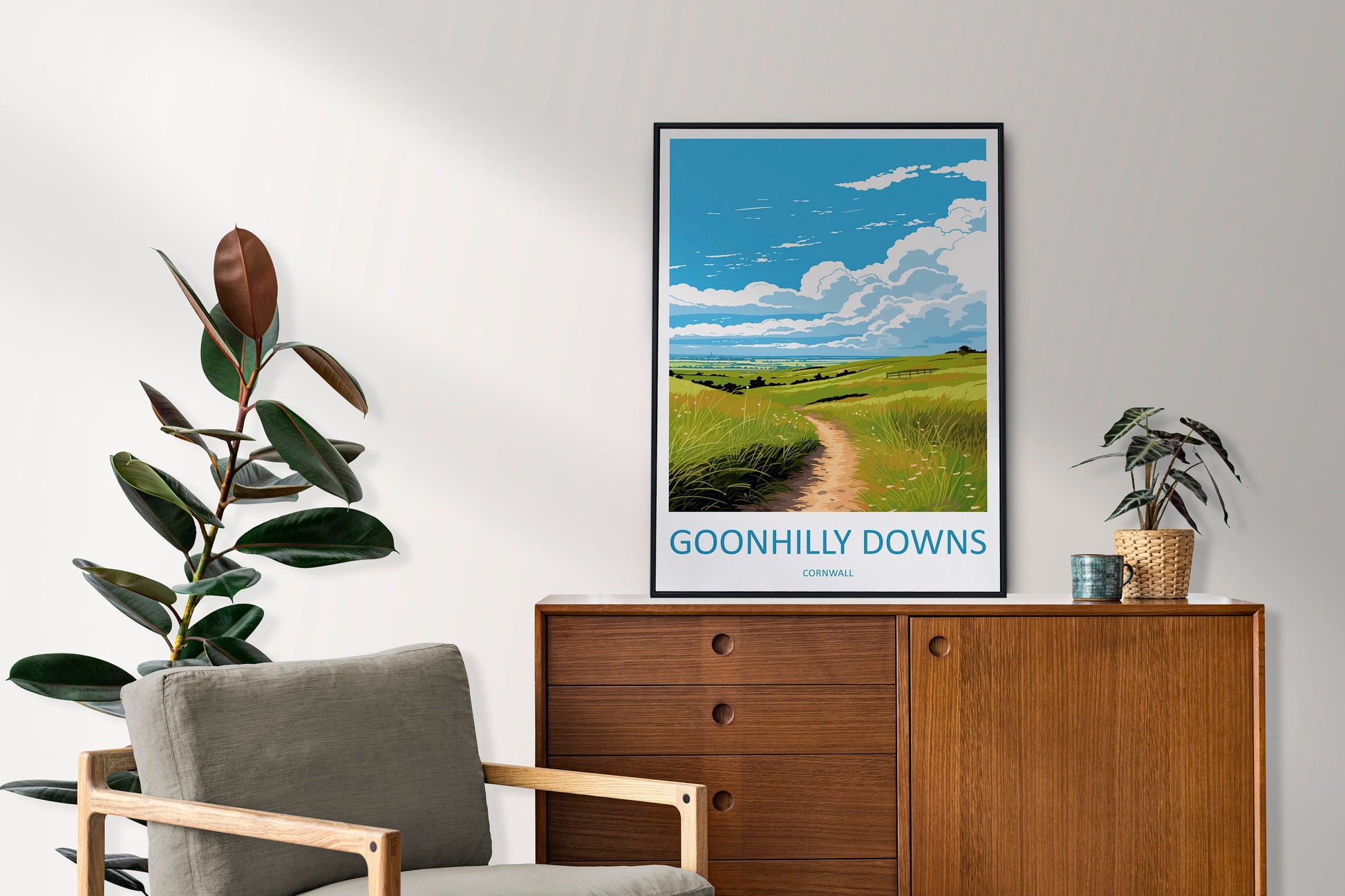 Goonhilly Downs Travel Print Wall Art Goonhilly Downs Wall Hanging Home Décor Goonhilly Downs Gift Art Lovers England Art Lover Gift