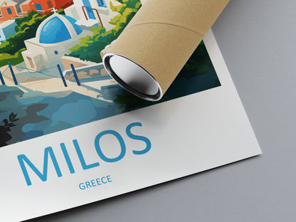 Milos Travel Print Wall Art Milos Greece Wall Hanging Home Decoration Milos Gift Art Lovers Wall Art Print Milos Greece Wall Art
