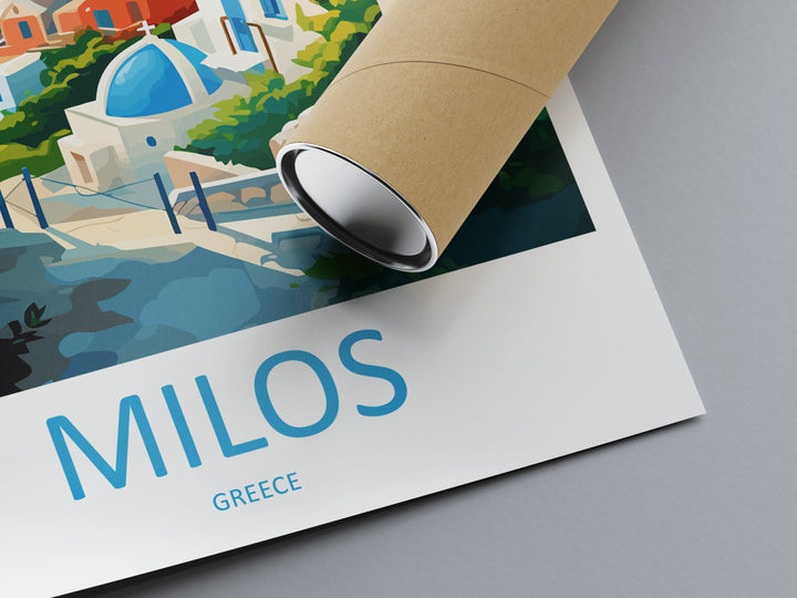 Milos Travel Print Wall Art Milos Greece Wall Hanging Home Decoration Milos Gift Art Lovers Wall Art Print Milos Greece Wall Art