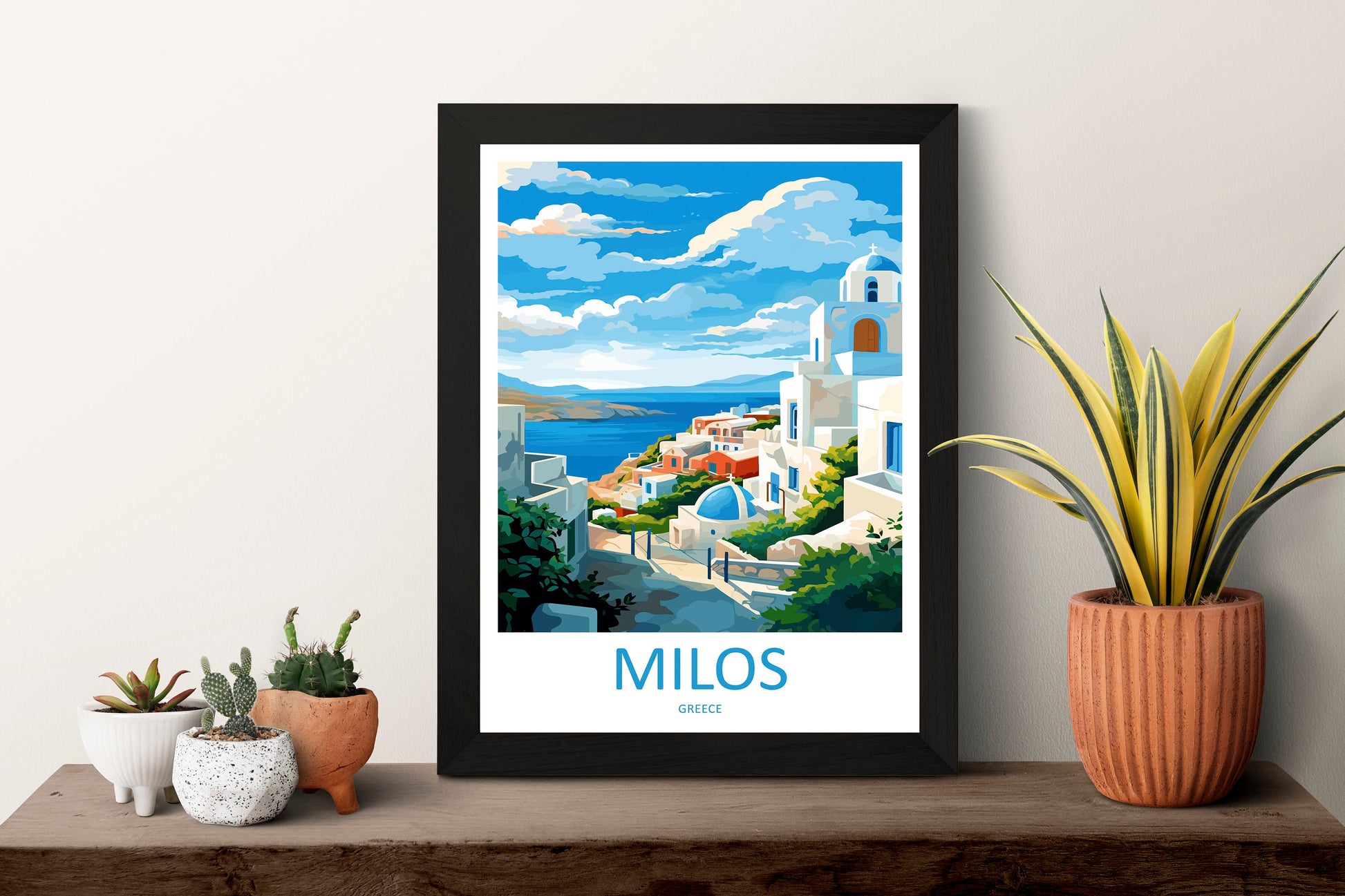Milos Travel Print Wall Art Milos Greece Wall Hanging Home Decoration Milos Gift Art Lovers Wall Art Print Milos Greece Wall Art