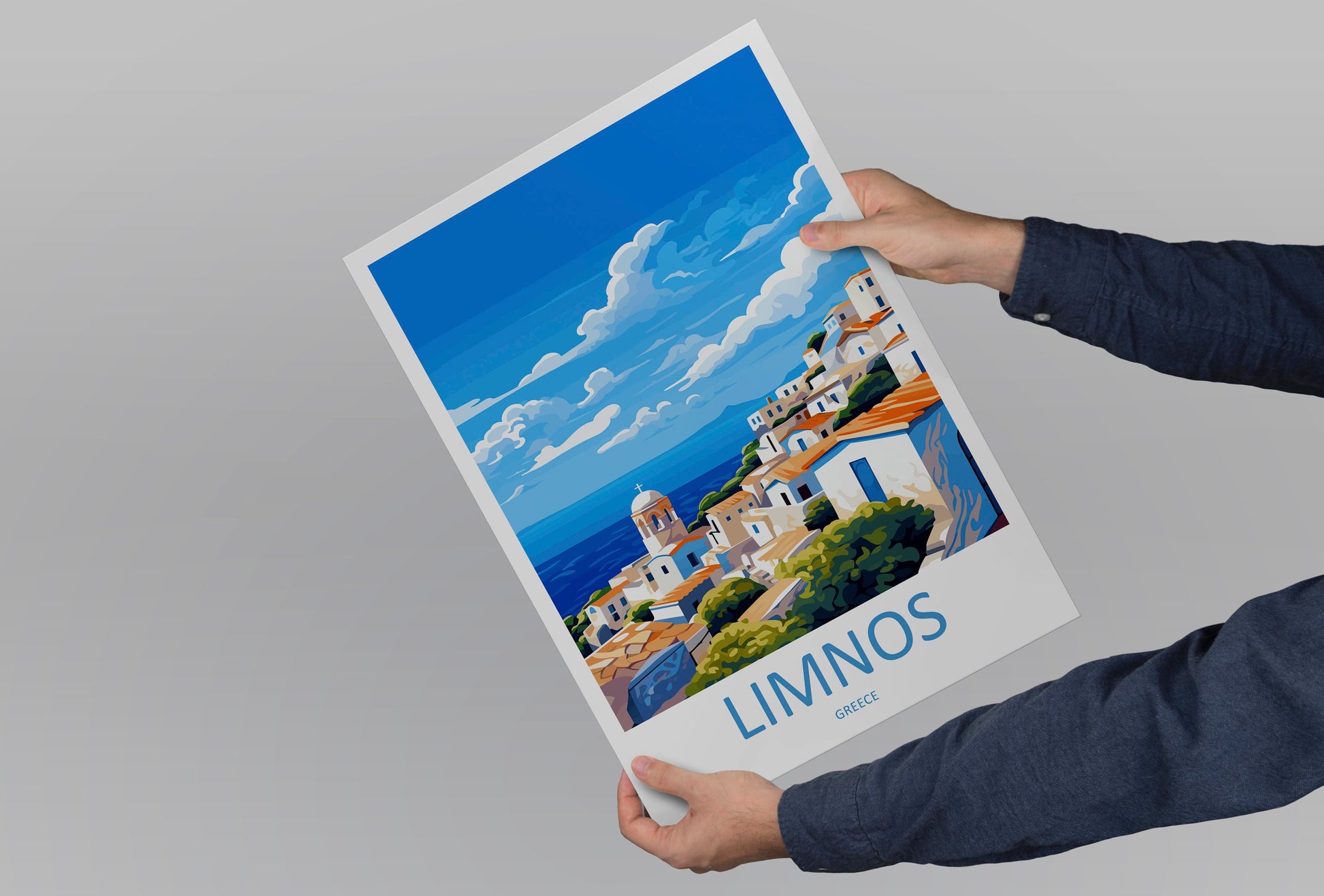 Limnos Travel Print Wall Art Limnos Greece Wall Hanging Home Decoration Limnos Gift Art Lovers Wall Art Print Limnos Wall Décor Greece