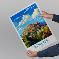 Athens Travel Print Wall Art Athens Greece Wall Hanging Home Decoration Athens Gift Art Lovers Wall Art Print Athens Greece Wall Poster Art