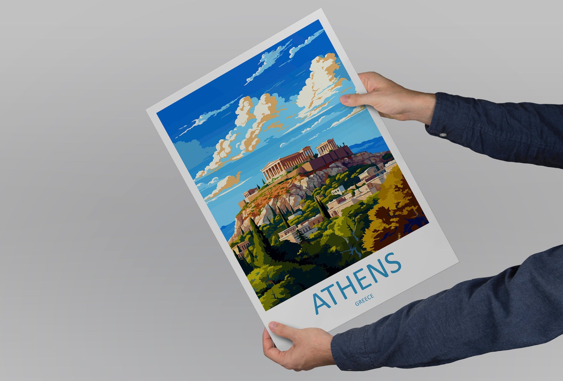 Athens Travel Print Wall Art Athens Greece Wall Hanging Home Decoration Athens Gift Art Lovers Wall Art Print Athens Greece Wall Poster Art